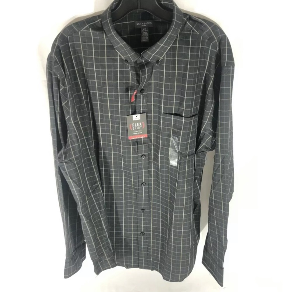 Van heusen flex long sleeve button down men’s